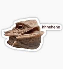 Laughing Iguana HeHe Lizard Sticker