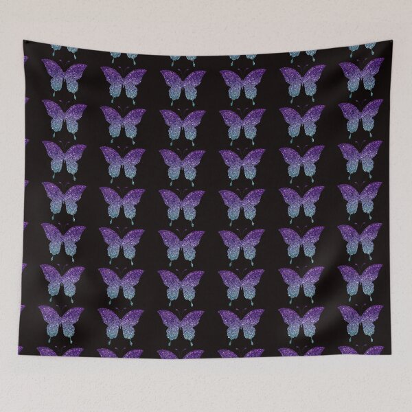 Item preview, Mariposa de purpurina sintética Ombre verde azulado y púrpura designed and sold by Felicity-K.