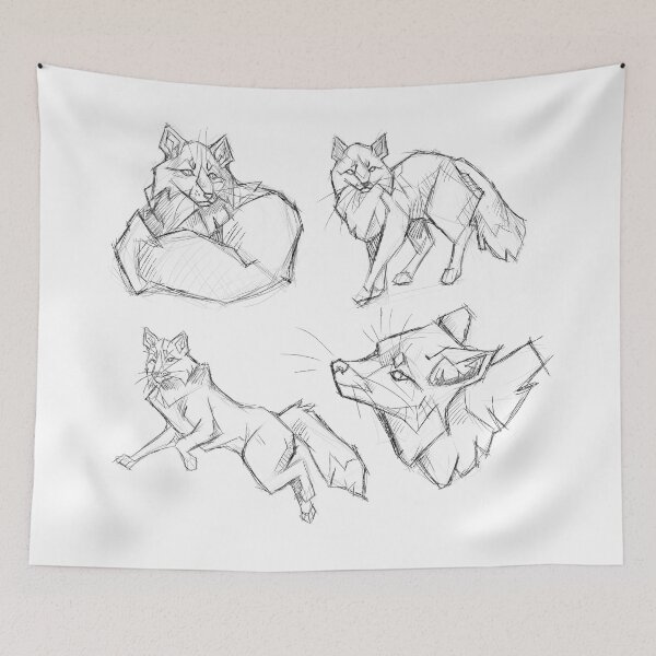 Item preview, Fox Sketch Set designed and sold by Katrina Yarbro.