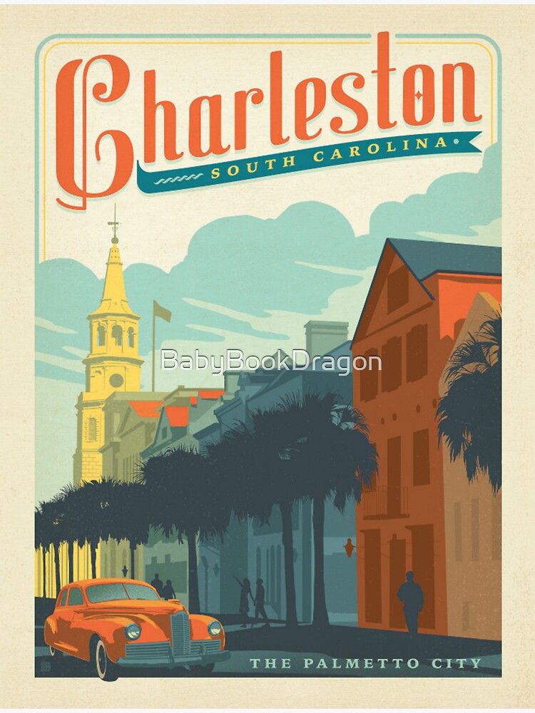 Thumbnail 3 of 3, Sticker, Charleston The Palmetto City designed and sold by BabyBookDragon.