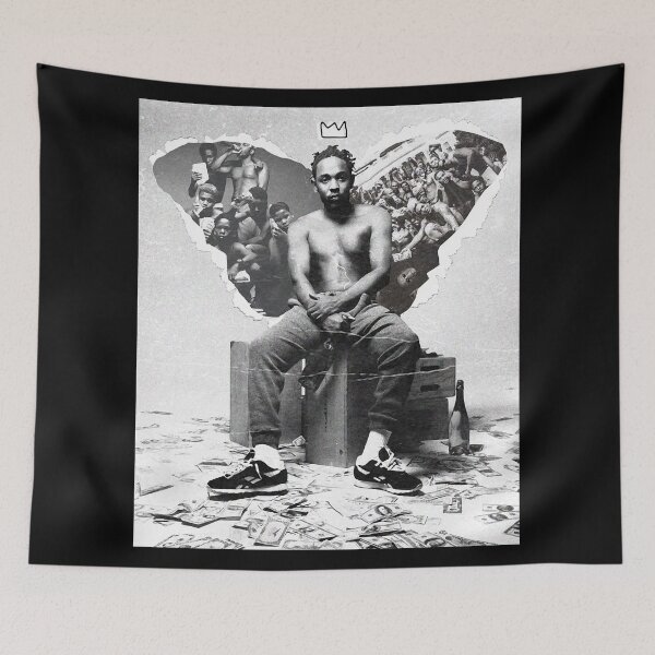 Item preview, Kendrick King Butterfly Rap Música Arte designed and sold by NinaUS.