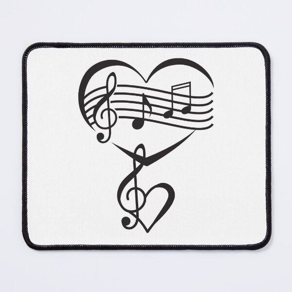 Item preview, St Valentine's Day Musical Note Hearts designed and sold by MottoDigging.