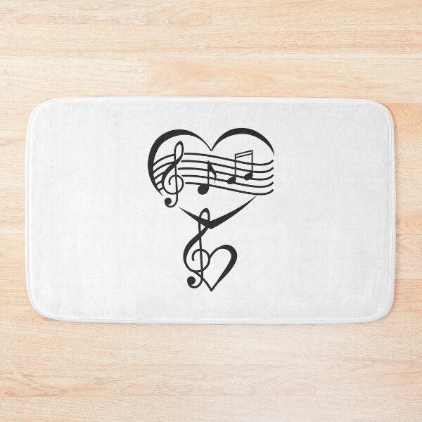 Item preview, St Valentine's Day Musical Note Hearts designed and sold by MottoDigging.