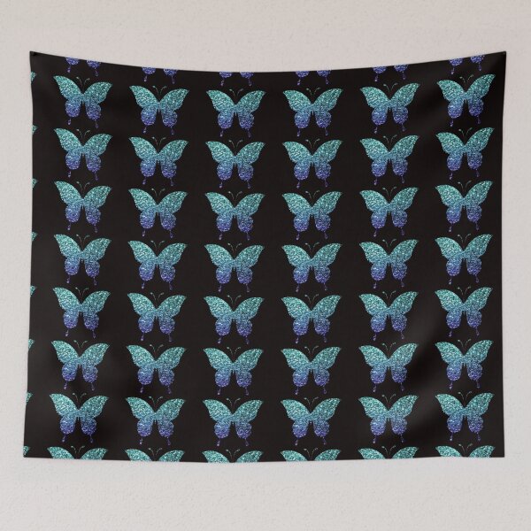 Item preview, Mariposa de purpurina sintética verde azulado y azul degradado designed and sold by Felicity-K.