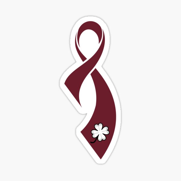 TB Multiple Myeloma Cancer awareness Ribbon Sticker