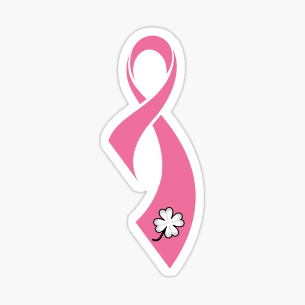 TB Breast Cancer awareness Ribbon Sticker