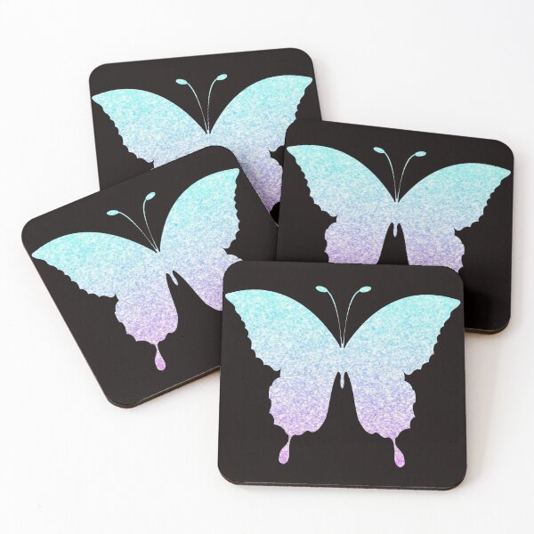 Item preview, Mariposa de purpurina sintética Ombre azul pastel y púrpura designed and sold by Felicity-K.
