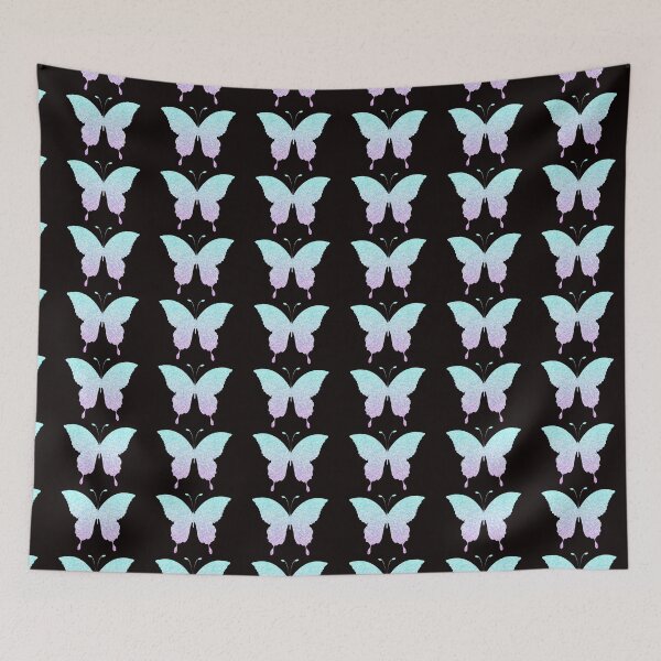 Item preview, Mariposa de purpurina sintética Ombre azul pastel y púrpura designed and sold by Felicity-K.