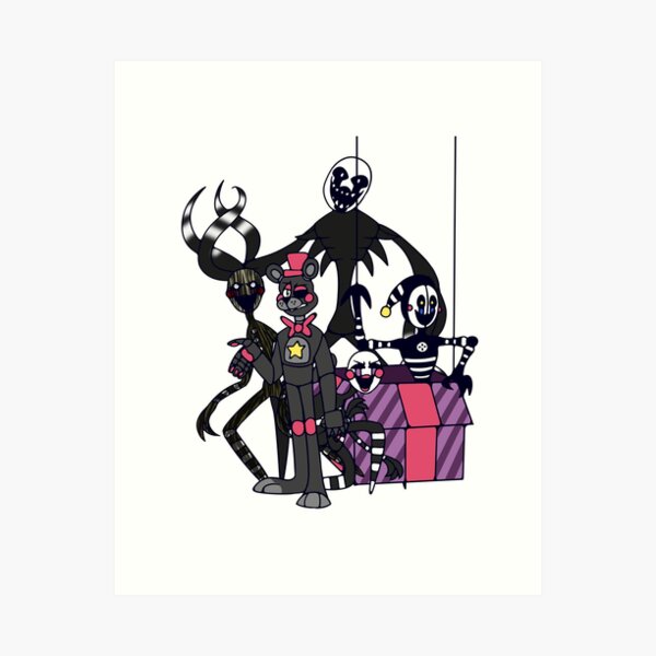 puppet, FNAF Art Print by heartfeltdesigns by Telahmarie