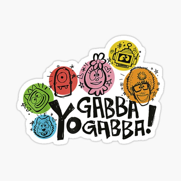 Yo Gabba Gabba - Sketch Sticker for Sale by Aturtopue721