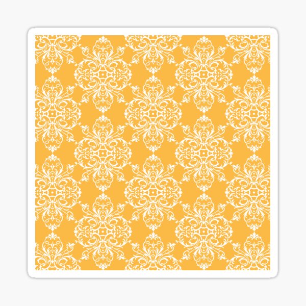 Item preview, Yellow Retro Damask designed and sold by Rainbows Galore.