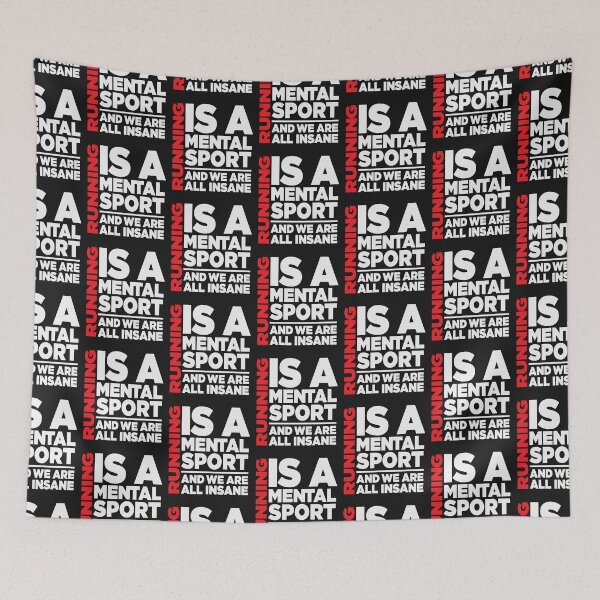 Item preview, Running Is A Mental Sport-We Are All Insane designed and sold by BRtisticDesigns.