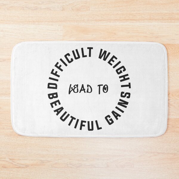 Item preview, Difficult Weight Lead To Beautiful Gains - Fitness - Motivational Quotes designed and sold by bykc2.