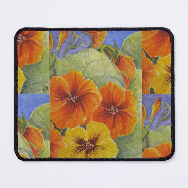 Item preview, Nasturtiums 3 Watercolour Painting designed and sold by Heatherian.