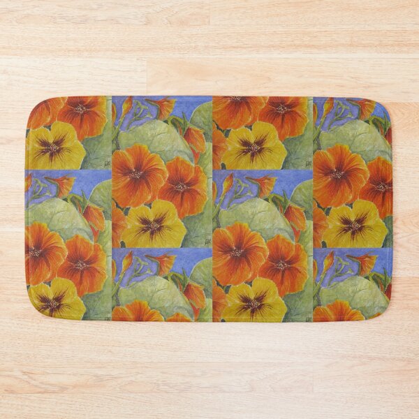 Item preview, Nasturtiums 3 Watercolour Painting designed and sold by Heatherian.