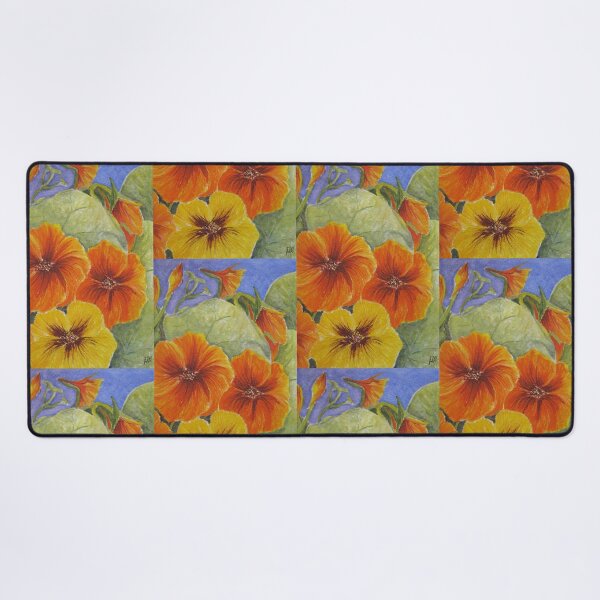 Item preview, Nasturtiums 3 Watercolour Painting designed and sold by Heatherian.