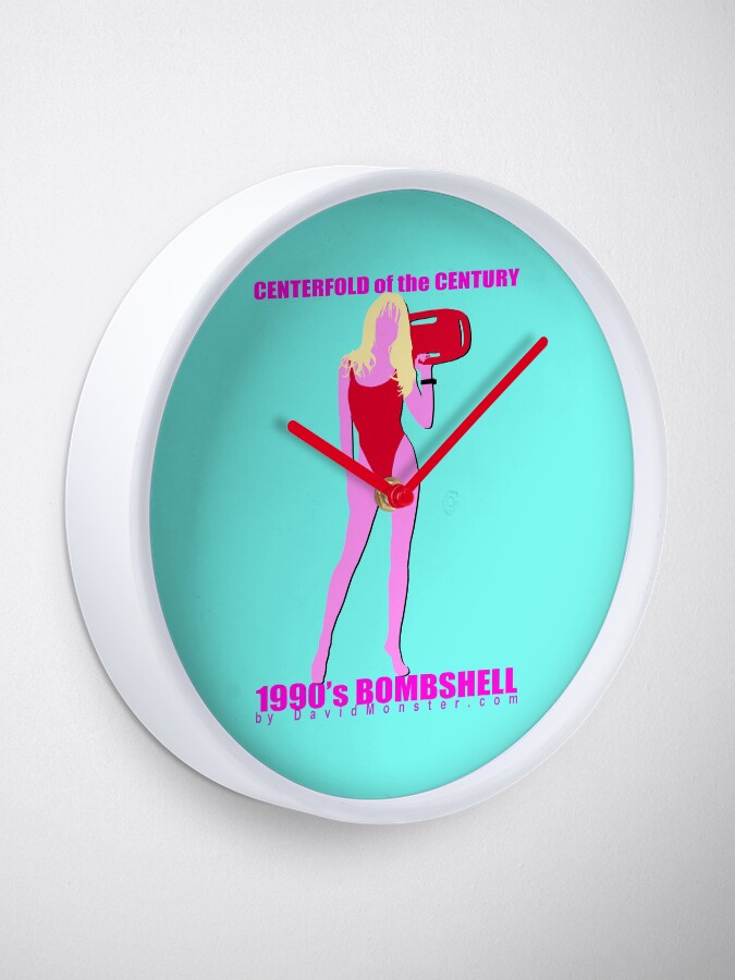 Alternate view of BEACH BABE Blonde Bombshell Silhouette Clock