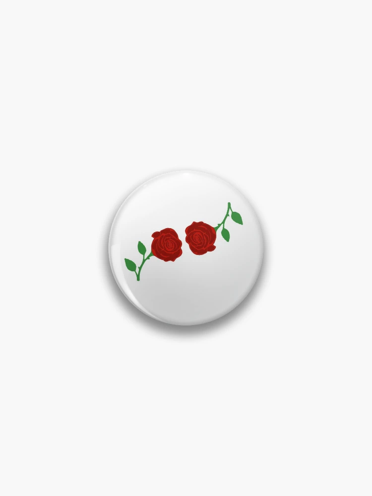 Thumbnail 1 of 3, Pin, Two Roses designed and sold by MusicTime12.