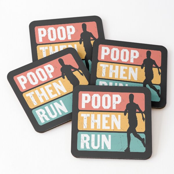 Item preview, Poop Then Run-Funny gift idea for men designed and sold by BRtisticDesigns.
