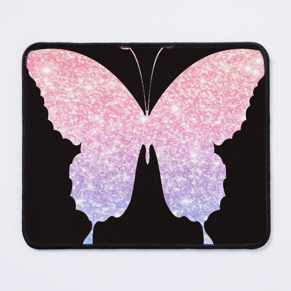 Item preview, Pastel Pink and Purple Ombre Faux Glitter Butterfly designed and sold by Felicity-K.