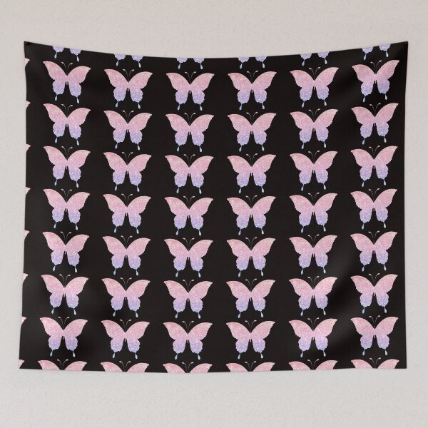 Item preview, Mariposa de purpurina sintética Ombre rosa pastel y púrpura designed and sold by Felicity-K.