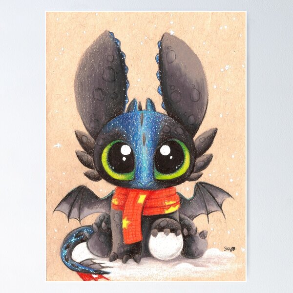 Baby Alpha Toothless (winter) Poster
