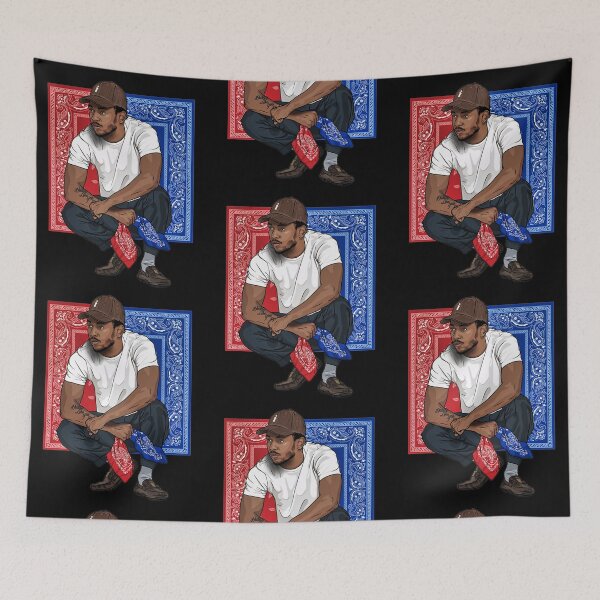 Item preview, Kendrick Rapper Bandana Hip Hop Pattern designed and sold by NinaUS.