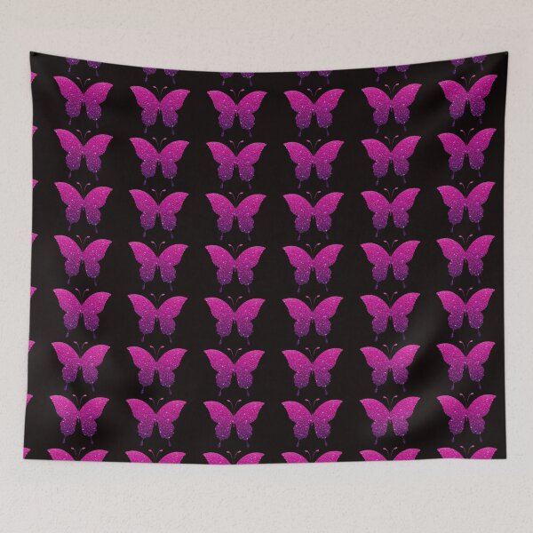 Item preview, Mariposa de purpurina sintética Ombre magenta y púrpura designed and sold by Felicity-K.