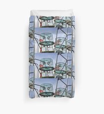 Lobster Pots at Lyme Dorset UK Duvet Cover