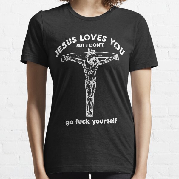 Vista previa del artículo con la obra «jesus te ama pero yo no», diseñado y vendido por RolandSt.