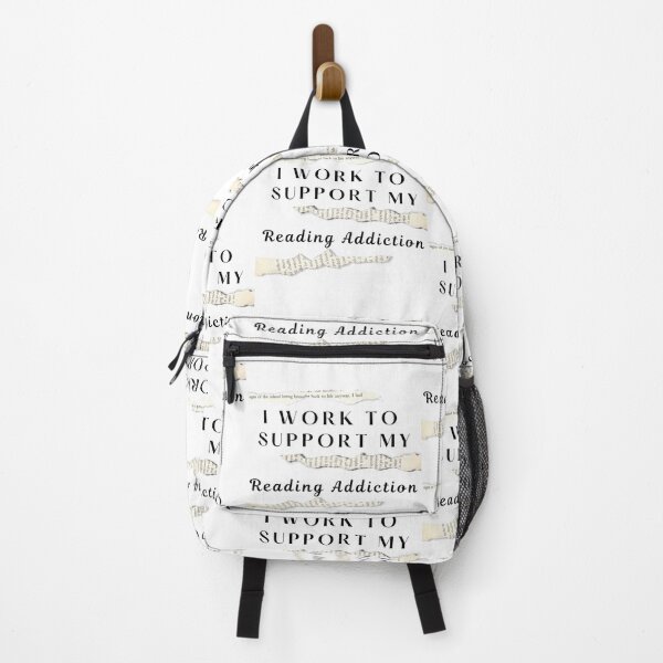 Item preview, I Work To Support My Reading Addiction designed and sold by Vimbuy.