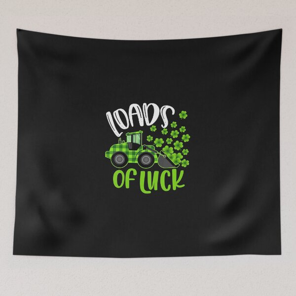 Item preview, Kids Boys St Patricks Day Truck Gift Loads Of Luck Buffalo Plaid  designed and sold by JHughes80.