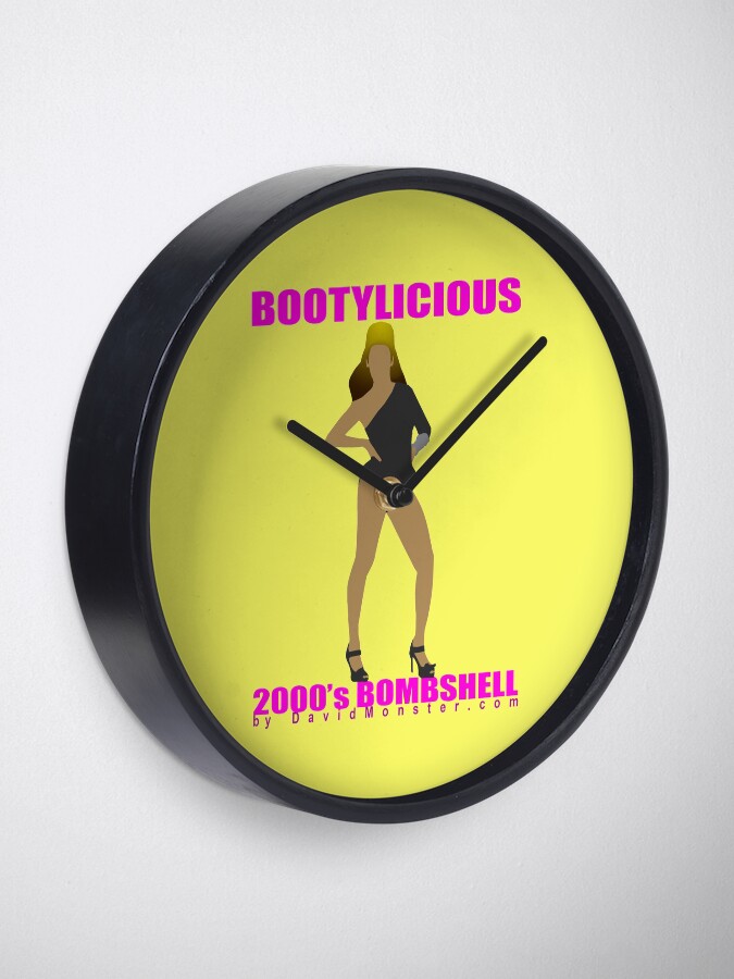 Alternate view of BOOTYLICIOUS Pop Queen Bombshell Silhouette Clock
