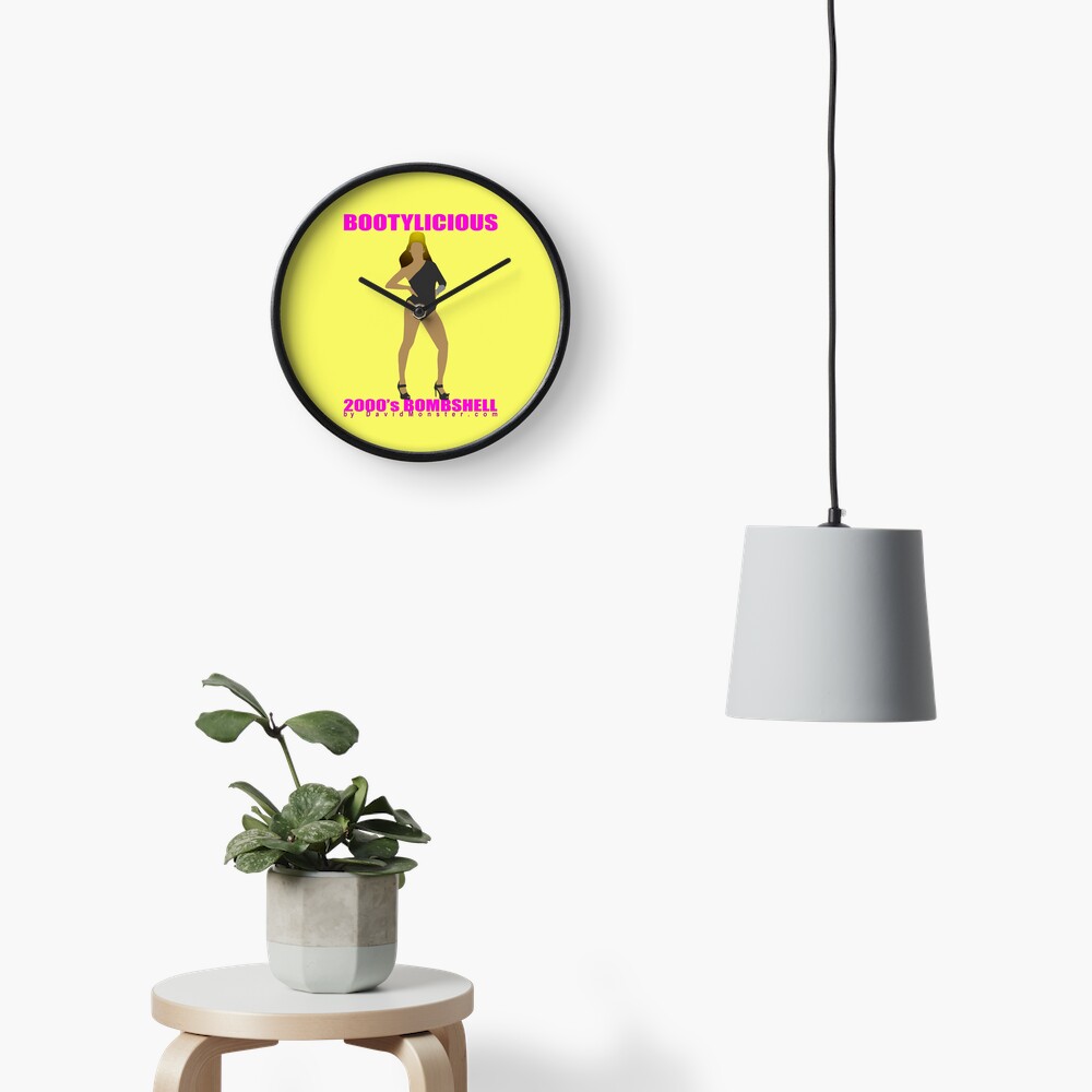 BOOTYLICIOUS Pop Queen Bombshell Silhouette Clock