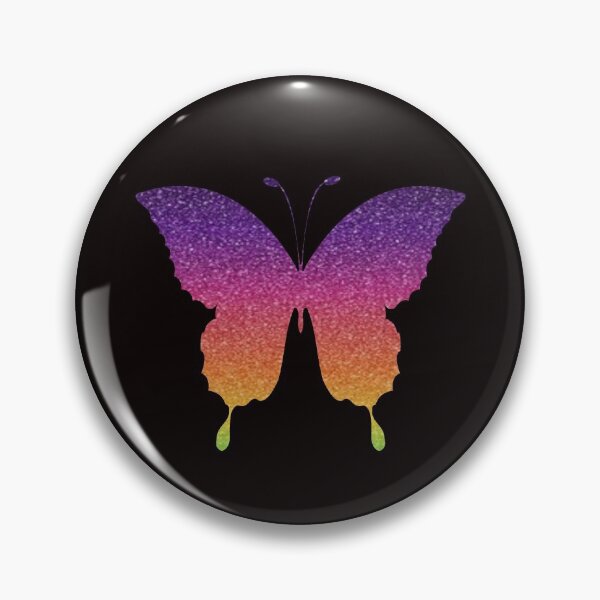Item preview, Bright Rainbow Ombre Faux Glitter Butterfly designed and sold by Felicity-K.