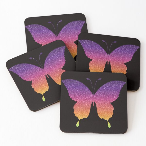 Item preview, Mariposa de purpurina sintética con degradado arcoíris brillante designed and sold by Felicity-K.