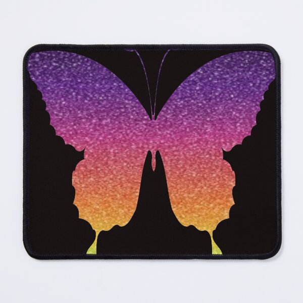 Item preview, Bright Rainbow Ombre Faux Glitter Butterfly designed and sold by Felicity-K.