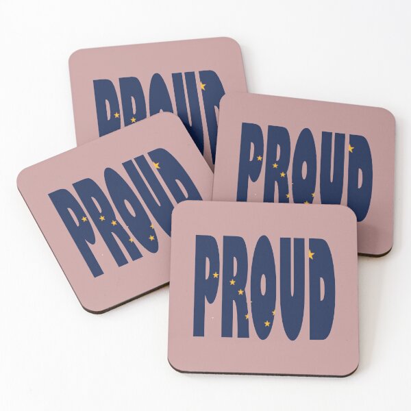 Item preview, Alaska Flag in the words PROUD designed and sold by Quotes-I-Wear.