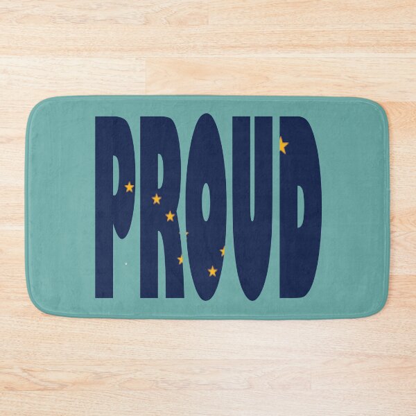 Item preview, Alaska Flag in the words PROUD designed and sold by Quotes-I-Wear.
