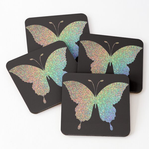 Item preview, Mariposa holográfica con purpurina sintética degradada arcoíris designed and sold by Felicity-K.