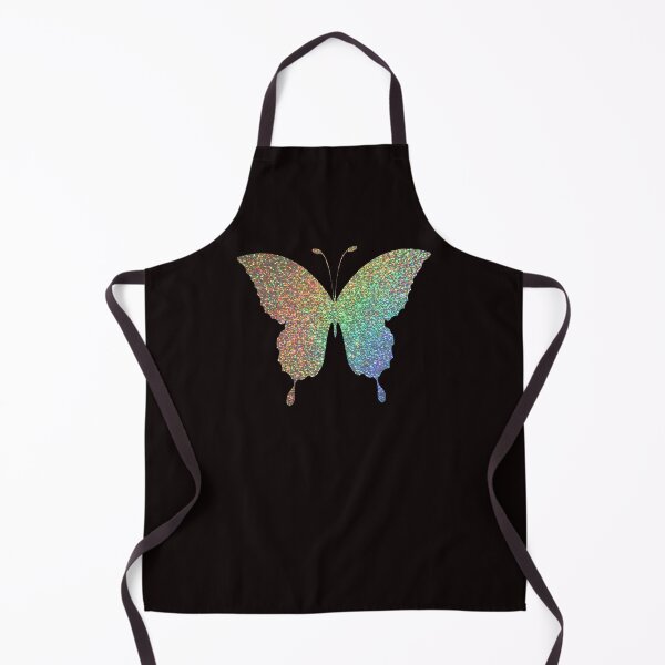 Aperçu de l'œuvre Papillon faux paillettes arc-en-ciel holographique créée et vendue par Felicity-K.