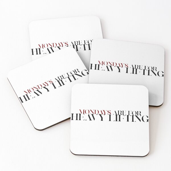 Item preview, Mondays Are For Heavy Lifting - Fitness - Motivational Quotes designed and sold by bykc2.