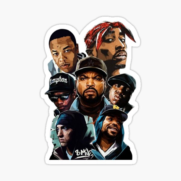 Legends never die - Rappers Sticker
