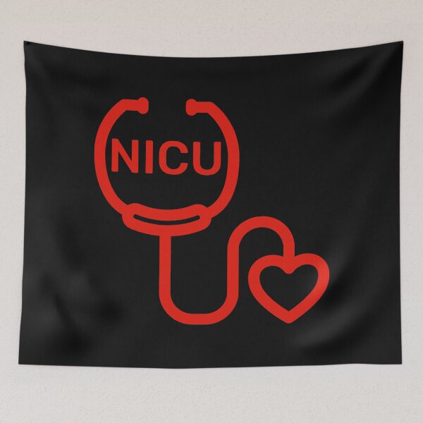 Item preview, NICU-Neonatal Intensive Care Unit-Nurse, RN, NP, LPN, RT, Doctor, MD, Stethoscope Heart designed and sold by SighFly52.