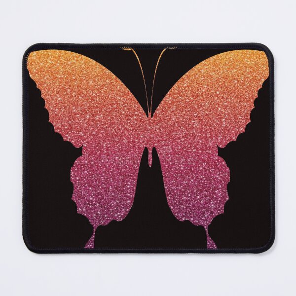 Item preview, Red Orange Ombre Faux Glitter Butterfly designed and sold by Felicity-K.