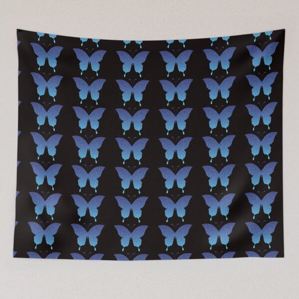 Item preview, Cielo azul Ombre Faux Glitter Mariposa designed and sold by Felicity-K.