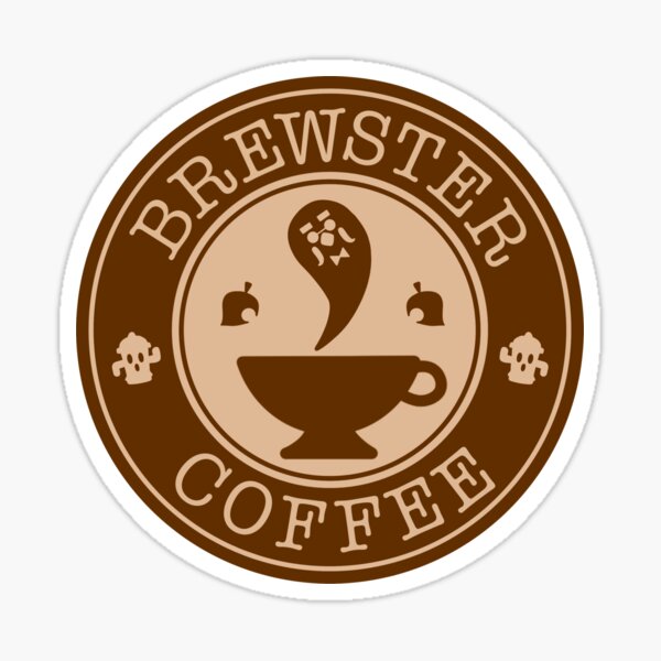 Vista previa del artículo con la obra «Logotipo retro de café Brewster», diseñado y vendido por takenoko-3.