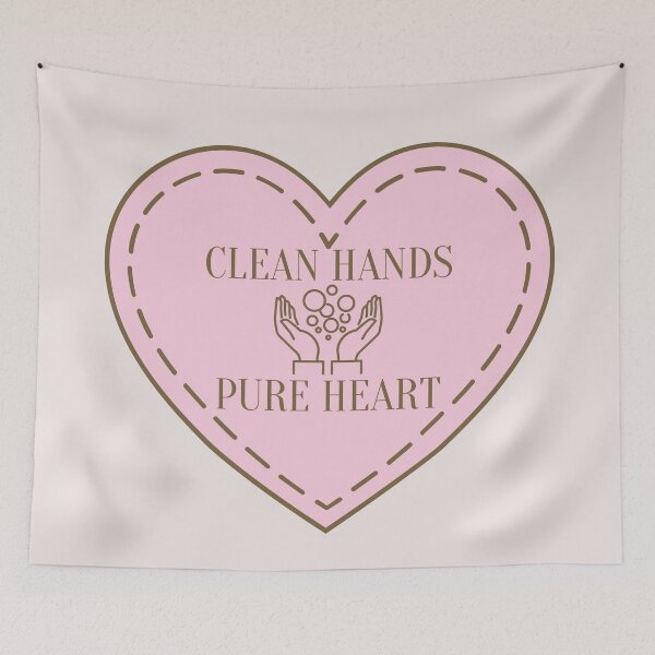 Item preview, Clean Hands - Pure Heart designed and sold by PrintCutScore.