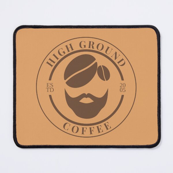 Item preview, Ken Obi's High Ground Coffee - Coffee Bean Logo designed and sold by LudicrousFeed.