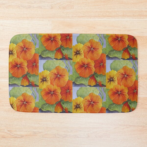 Item preview, Nasturtiums 2 Watercolour Painting designed and sold by Heatherian.